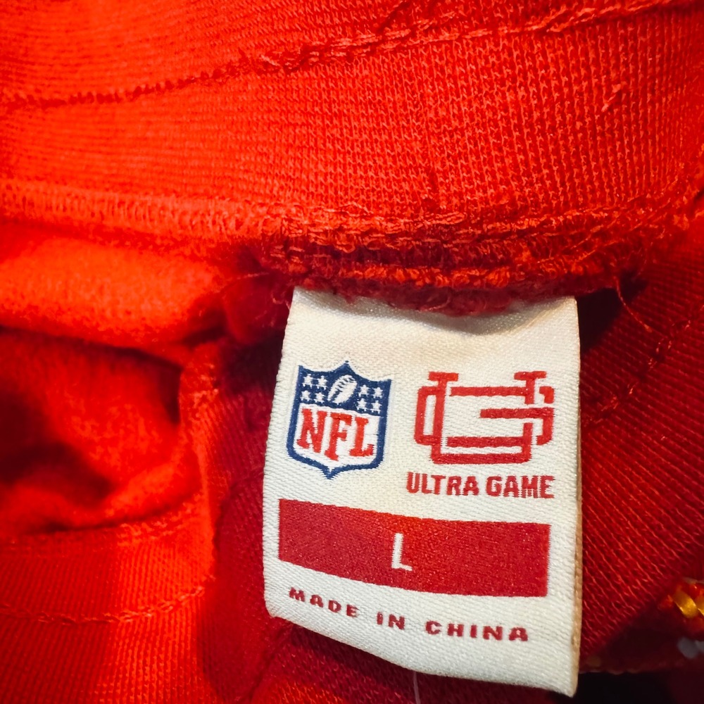 NWT Ultra Game NFL Mens Kansas City Chiefs Jogger Sweatpants Red Large - Picture 4 of 6
